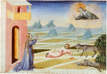 Saint-clare-of-assisi-saving-a-child-from-a-wolf--22241